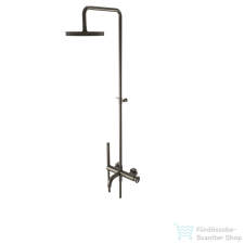 Bugnatese MILLENOVECINQUANTA zuhanyrendszer kádtöltővel,20 cm-es esőztetővel,zuhanyszettel,grafit 4642CGF csaptelep