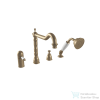 Bugnatese OXFORD 4 üléses termosztátos kádtöltő csaptelep zuhanyszettel,matt bronz 6358BO