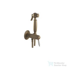 Bugnatese OXFORD falsík alatti bidet csaptelep zuhanyszettel,belső egységgel,matt bronz 6393BO csaptelep