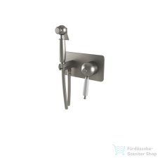 Bugnatese OXFORD falsík alatti bidet csaptelep zuhanyszettel,belső egységgel,szálcsiszolt nikkel 6366NS csaptelep