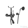 Bugnatese OXFORD Kádcsaptelep, zuhanyszettel, matt fekete színben 6302NE