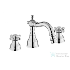 Bugnatese REVIVAL Álló 3 üléses bidet csaptelep kifolyóval króm színben 425 csaptelep