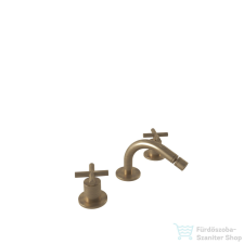 Bugnatese RODOS 3 üléses bidet csaptelep leeresztő nélkül,bronz 7325SBR csaptelep
