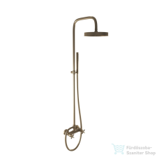 Bugnatese RODOS zuhanyrendszer 22,5 cm-es fejzuhannyal,zuhanyszettel,bronz 7347CBR csaptelep