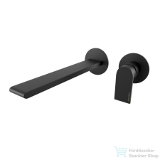Bugnatese SIMPLE Fali mosdó csaptelep 21 cm kifolyóval fekete színben 6646NE csaptelep