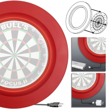 Bull&#039;s Licht darts tábla világítás és falvédő piros darts kellék