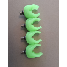 Bull Tackle -Gumis Hátsó Bottartó Fej Fluo kicsi 4db/csomag halfelszerelések