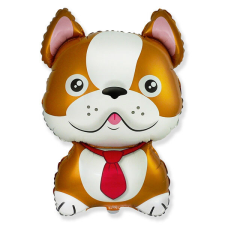 Bulldog fólia lufi, barna, kb. 76 cm party kellék