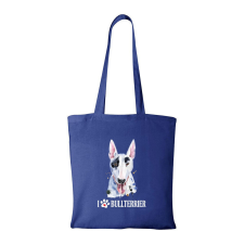 Bullterrier - Bevásárló táska kék v2 ajándéktárgy