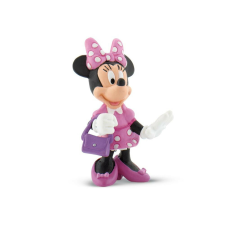 Bullyland 15328 Disney - Mickey egér játszótere: Minnie táskával játékfigura