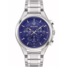 Bulova 96A302 Curv Mens Watch Chronograph 45mm 3ATM karóra