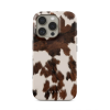 Burga Celestial Apple iPhone 16 Pro Hátlapvédő telefon tok - Barna/Fehér Tehén mintás (UN_07_IP16PRO_TH-MAGSAFE)