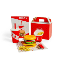  Burger és sültkrumpli készlet - Bigjigs Toys konyhakészlet