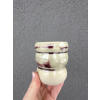  Burgundi&Beige Wavy Cup