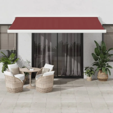  burgundi vörös kézzel kihúzható napellenző 450 x 300 cm nyílászáró