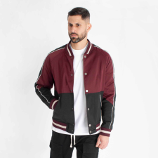 Burgundy Bomber Jacket férfi kabát, dzseki