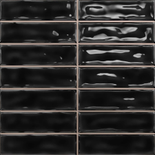 Burkolat Vilar Albaro Sticks black 20x20 cm fényes STICKS251BK csempe