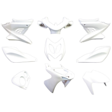  Burkolatkészlet EDGE 9 darab fehér matt Yamaha Aerox, MBK Nitro modellekhez motorkerékpár idom