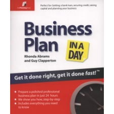 Business Plan In A Day – Rhonda Abrams idegen nyelvű könyv