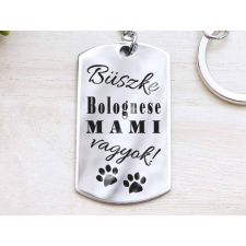  Büszke bolognese mami vagyok acél medálos kulcstartó kulcstartó