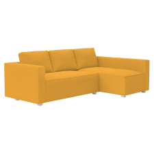 Bútorhuzatok.hu Manstad kanapé huzat jobb oldali ágyneműtartóval - Hanna sárga lakástextília