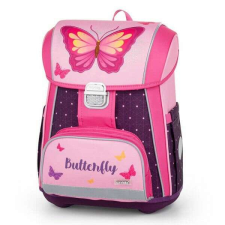 Butterfly pink pillangós Prémium anatómiai iskolatáska - OXY BAG iskolatáska