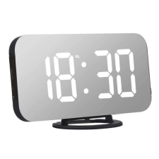 Buxton Tükör kijelzős ébresztő óra hőmérséklet jelző funkcióval fehér ébresztőóra