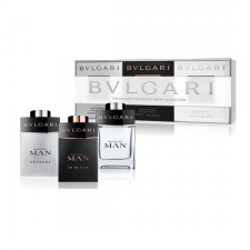 Bvlgari 3x15ml SET: MAN Extreme edt + MAN In Black edp + MAN edt, kozmetikai ajándékcsomag