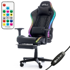 ByteZone GCN ByteZone COBRA masszázs-bluetooth hangszóró-RGB gaming szék - fekete forgószék