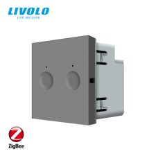  C715WZS LIVOLO ZigBee okos redőnykapcsoló érintőpanel, 250V, 5A, ezüst okos kiegészítő