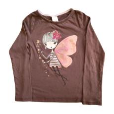  C&A barna tündéres kislány hosszú ujjú felső (méret: 122)