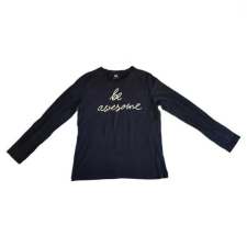  C&amp;A fekete feliratos lány hosszú ujjú felső (méret: 154/164) gyerek póló