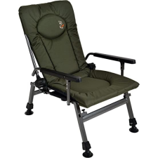  C-Carp F5R Green Color bővíthető karfás fotel - 135kg horgászszék, ágy