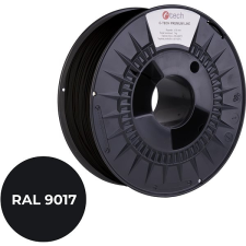 C-Tech PREMIUM LINE PETG 3D nyomtatószál, közlekedési fekete RAL9017 nyomtató kellék
