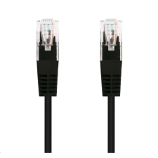 C-Tech UTP CAT5E Összekötő Fekete 50cm CB-PP5-05BK kábel és adapter