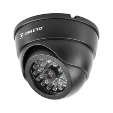 Cabletech Dummy dómkamera LED DK-3 kábeltechnológiával megfigyelő kamera