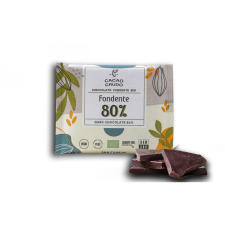 Cacao Crudo nyers étcsokoládé 80%, BIO, 30 g *IT-BIO-006 tanúsítvány csokoládé és édesség