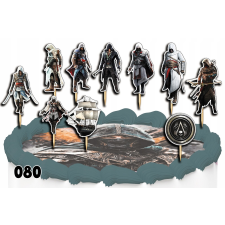 CAKE TOPPERS DECORATION SET - ASSASSIN GAMES OF TALES 10db. party kellék