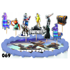 CAKE TOPPERS DECORATION SET - FORTNITE játékok tündérmese 10db. party kellék
