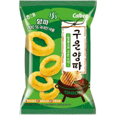 Calbee 1500 Roasted Onion Ring sült hagymakarika chips 60g előétel és snack