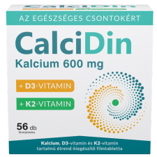  Calcidin kalcium d3-vitamin és k2-vitamin tartalmú étrend-kiegészítő filmtabletta 56 db gyógyhatású készítmény