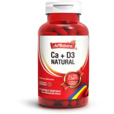 Calciu + D3 natúr, 30 Kapszula, AdNatura vitamin és táplálékkiegészítő