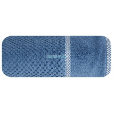  Caleb velúr törölköző kék 70x140 cm lakástextília