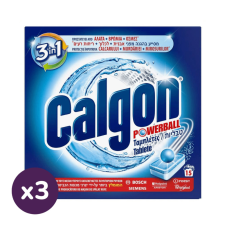 Calgon 3 in 1 vízlágyító tabletta (3x15 db) tisztító- és takarítószer, higiénia