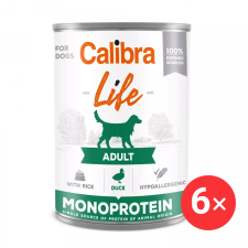 Calibra Dog Life konzerv eledel felnőtt kutyáknak kacsával és rizzsel 6 × 400 g kutyaeledel