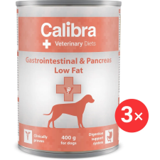 Calibra VD Dog konz. Gastrointestinal & Pancreas Low Fat 3 × 400 g kutyaeledel