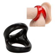 California Exotic Colt Snug Tugger dupla péniszgyűrű - fekete péniszgyűrű