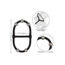 California Exotic Novelties Beaded Dual Silicone Maximizer. péniszgyűrű