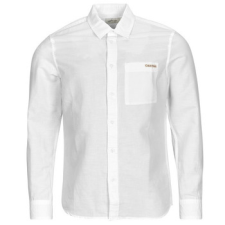 Calvin Klein Jeans Hosszú ujjú ingek LINEN COTTON SHIRT Fehér EU M férfi ing