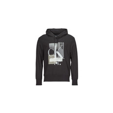 Calvin Klein Jeans Pulóverek CONNECTED LAYER LANDSCAPE HOODIE Fekete EU L